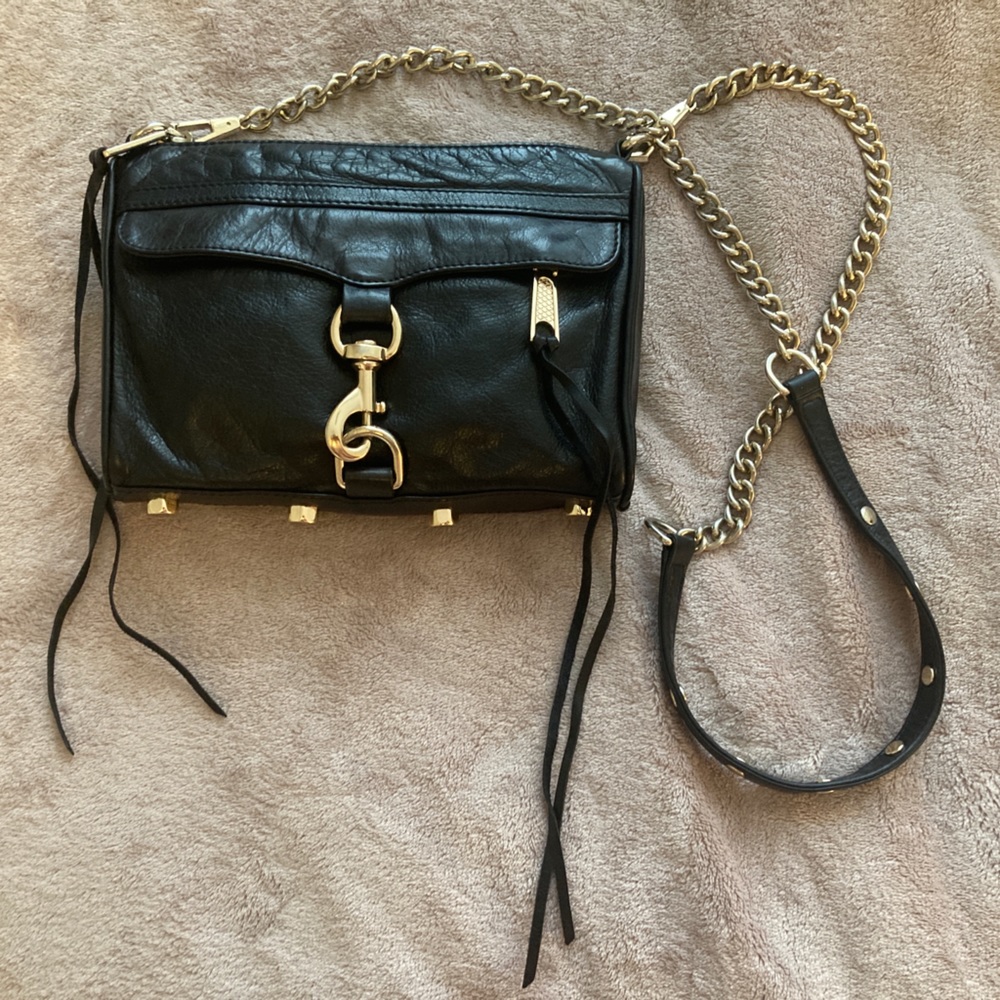 Rebecca Minkoff Mini Mac - Black with Gold Hardware